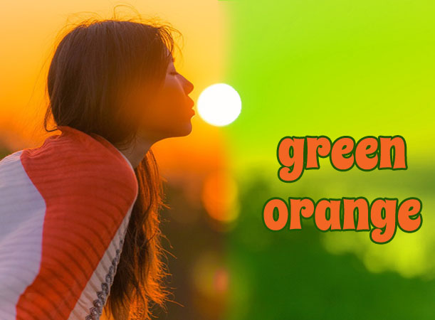 ulubione kolory to green orange