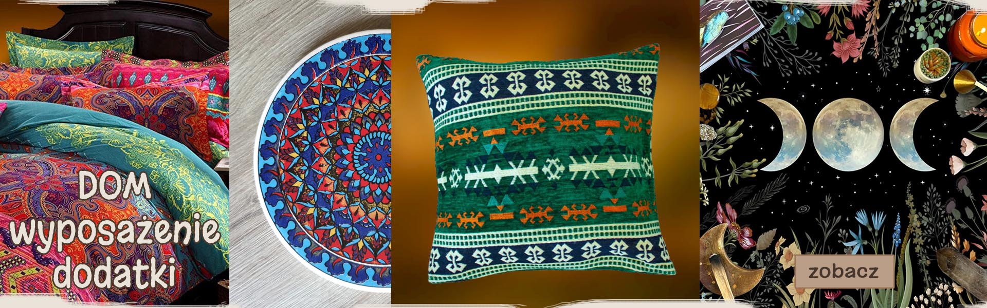 Dodatki i wyposażenie domu boho hippie
