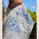 lniana chusta, bandana, linen bandana.