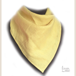 Lniana Bandana Jasno Żółta Unisex