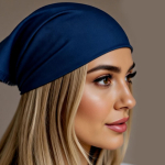 Bandana Konopna Granatowa Chusta na Głowę Festiwalowa