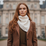 Bandana Konopna Kremowa Chusta Zmiękczana