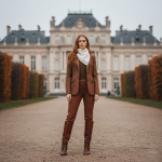 Bandana Konopna Kremowa Chusta Zmiękczana