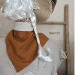 lniana chusta dwustronna linen bandana Double-sided