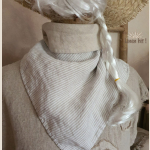lniana chusta dwustronna linen bandana Double-sided