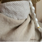 lniana chusta dwustronna linen bandana Double-sided