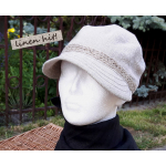 czapka lniana linen cap