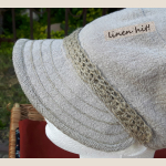 czapka lniana linen cap