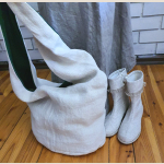 duża torba konopna, big hemp bag.