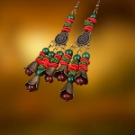 kolczyki wiszące boho