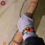 mitenki lniane, linen mittens.