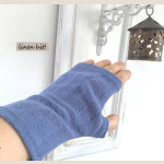 mitenki lniane, linen mittens.