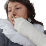 Mitenki Lniane Damskie Ecru Gothic