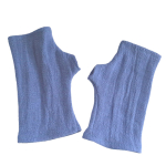 Mitenki Lniane Classic Szaro Niebieskie