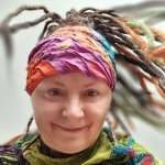 opaska na głowę i dready, opaska boho, boho head band.