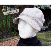 czapka lniana linen cap