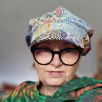 czapka boho, boho cap.