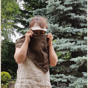 lniana chusta szal linen bandanas scarves