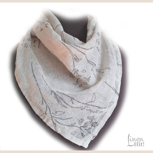 chusta lniana, bandana, linen bandana.