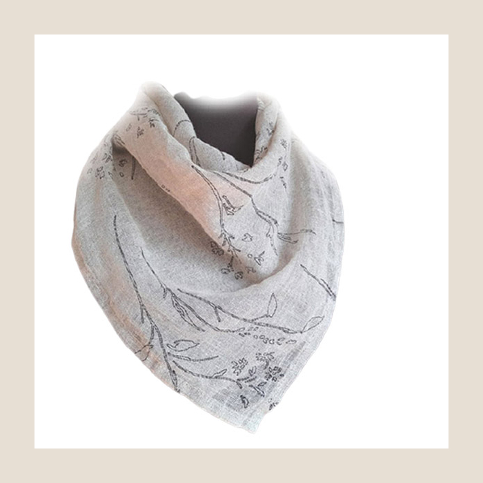 chusta lniana, bandana, linen bandana.