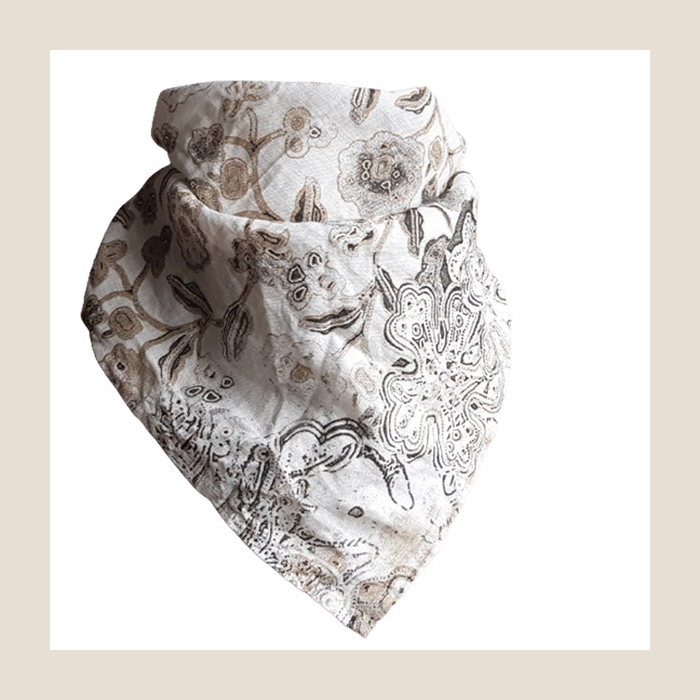 chusta lniana, bandana, linen bandana.