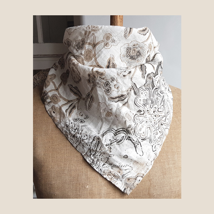 chusta lniana, bandana, linen bandana.