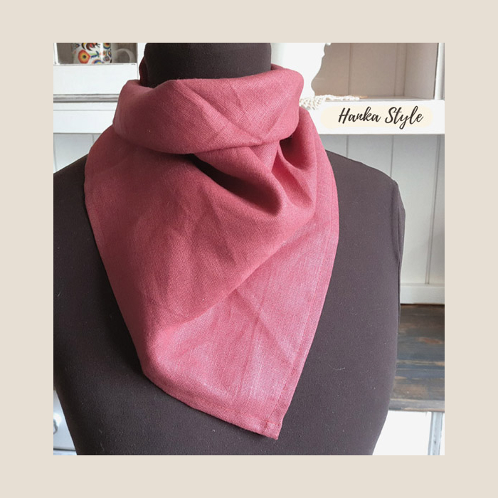 lniana chusta szal linen bandanas scarves