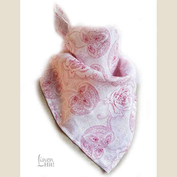 lniana chusta bandana linen bandana