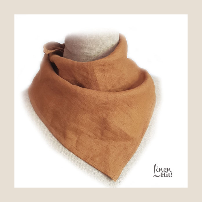 chusta apaszka, linen bandana.