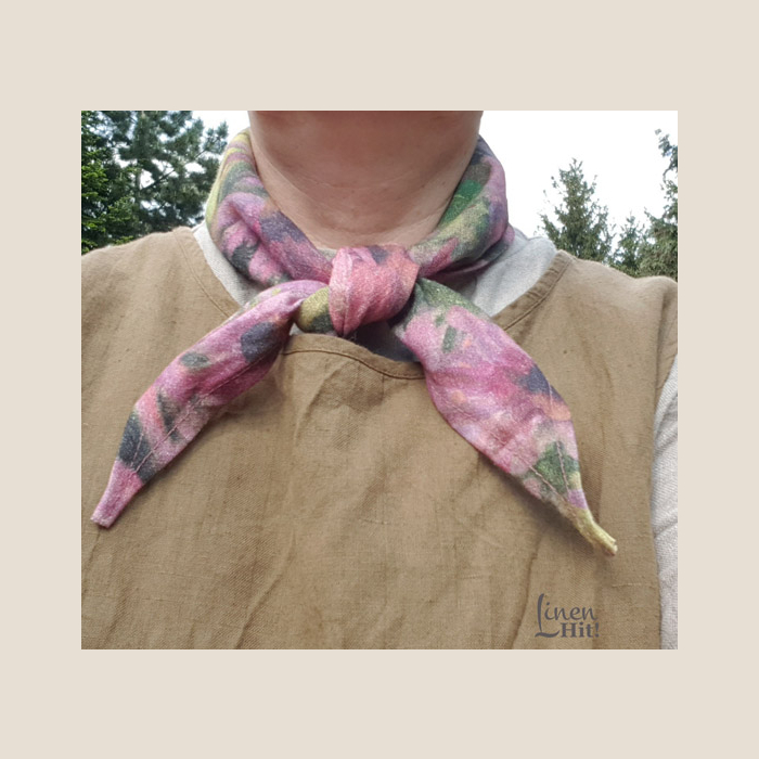 apaszka bandana, linen bandana.