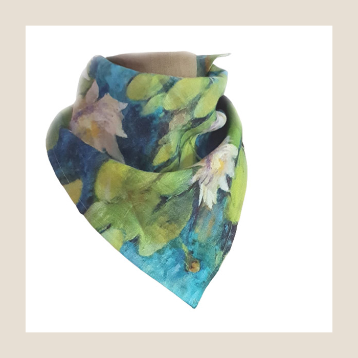 apaszka bandana, linen bandana.