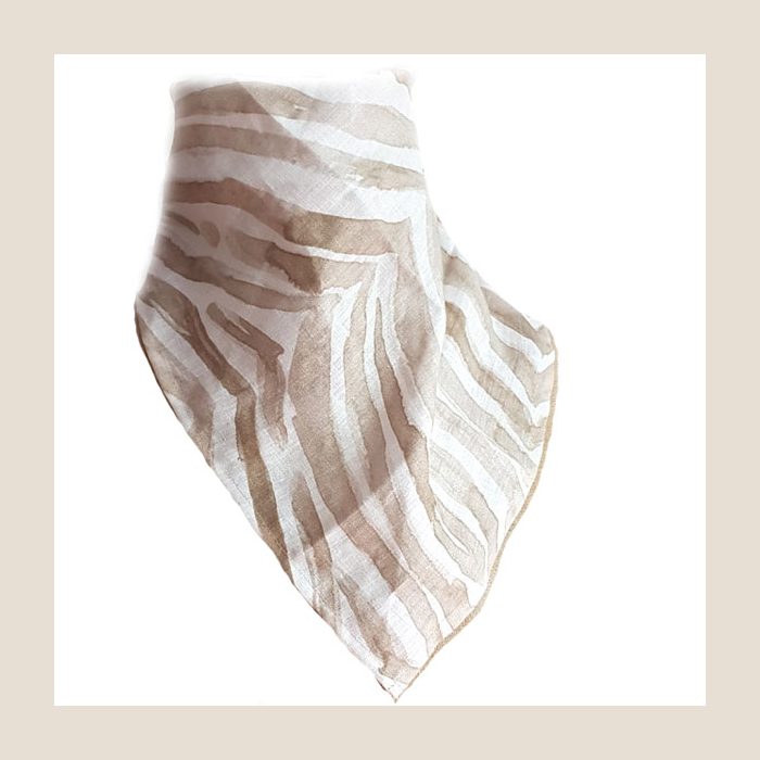 apaszka chusta bandana lniana, linen bandana.