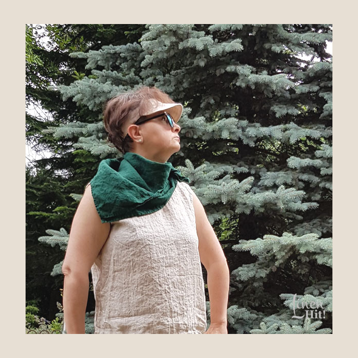 apaszka, bandana, linen bandana.