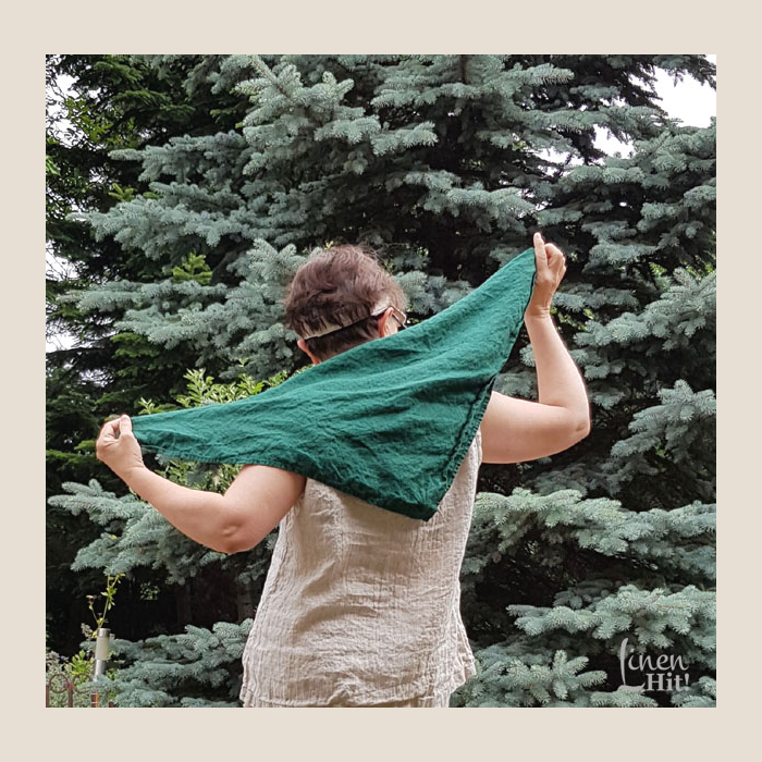 apaszka, bandana, linen bandana.