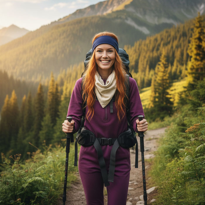 Bandana Konopna Kremowa Chusta Zmiękczana