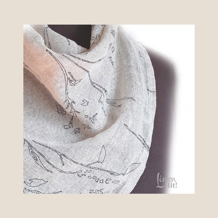 chusta lniana, bandana, linen bandana.