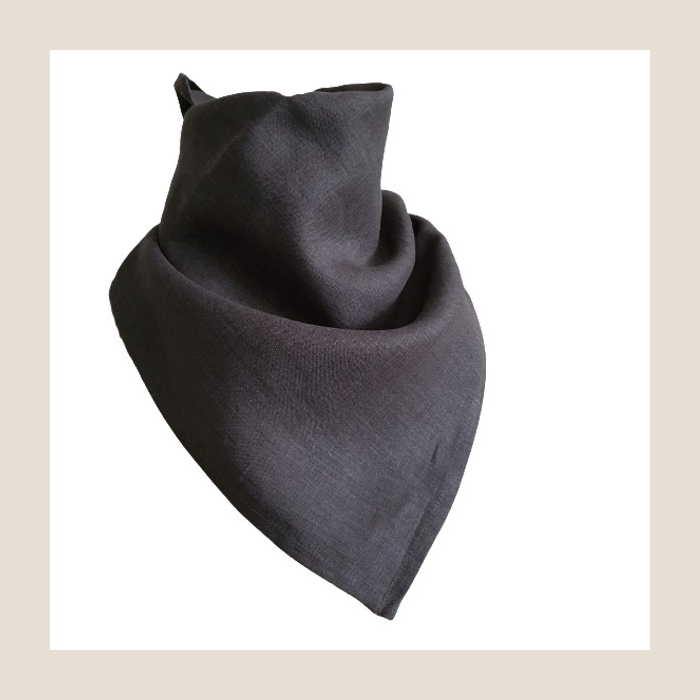 apaszka bandana lniana. linen bandana.