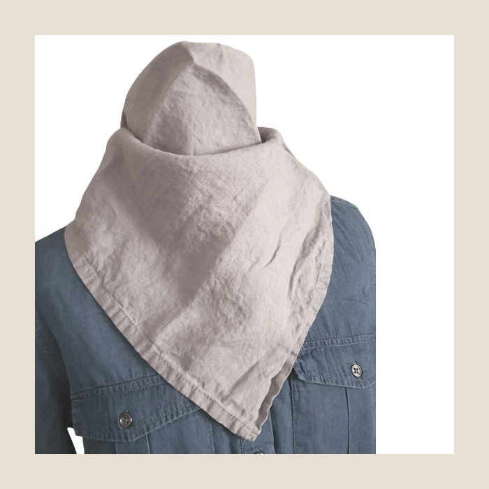 bandana chustka lniana, linen bandana.