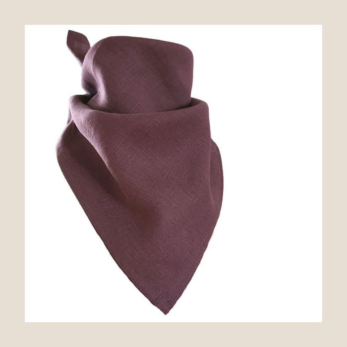 lniana chusta szal linen bandanas scarves