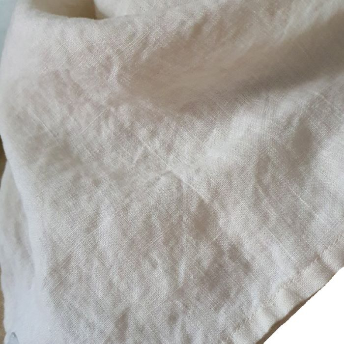Bandana Konopna Kremowa Chusta Zmiękczana