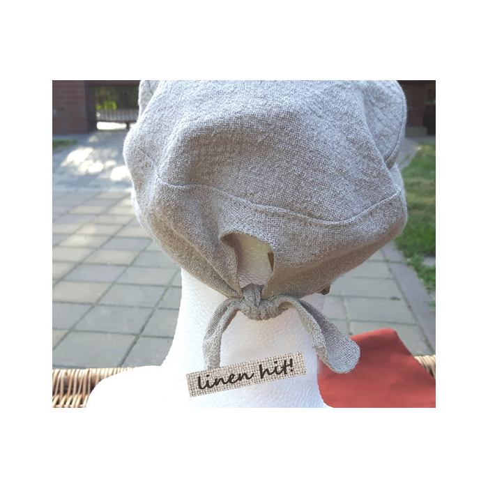 czapka lniana linen cap
