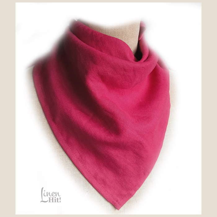 lniana chusta bandana linen bandana