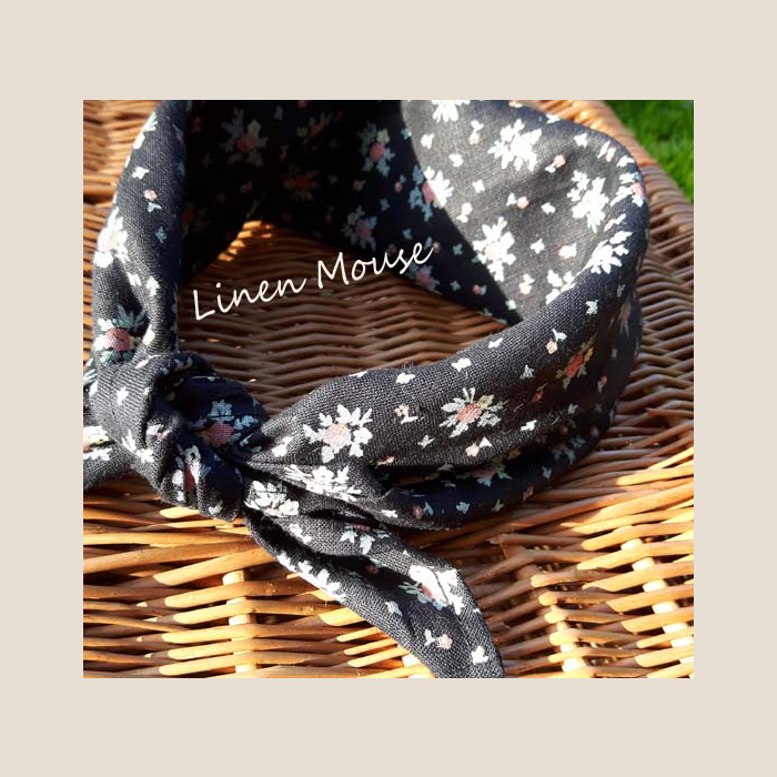 lniana chusta szal linen bandanas scarves