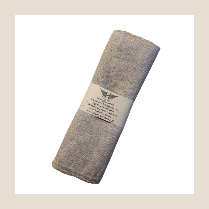 mini ręczniki konopne, mini hemp towel.