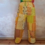 Spodnie Patchwork Haremki Odcienie Żółtego od Bayba Hit