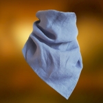 Chusta Bandana Lniana Indygo Trójkątna