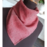 Bandana Lniana Karmazynowy Cienki Len