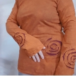 Bluzka Bawełniana Spirala Rdza L Guru Shop