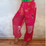 Spodnie Patchwork Haremki Odcienie Różu od Bayba Hit