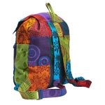 Duży Plecak Patchwork Mulikolor Plecak Hippie